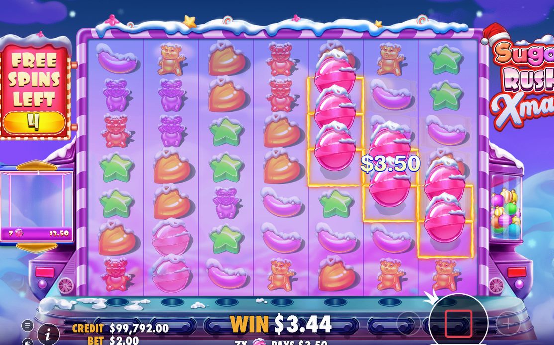 Free Spins lancés par les symboles Scatter